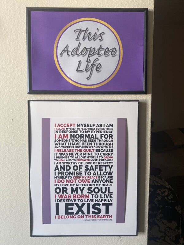 Adoptee Mantra Poster This Adoptee Life Wall